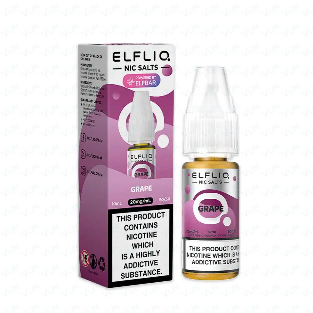 ElfLiq Nic Salts 20mg x10 Grape