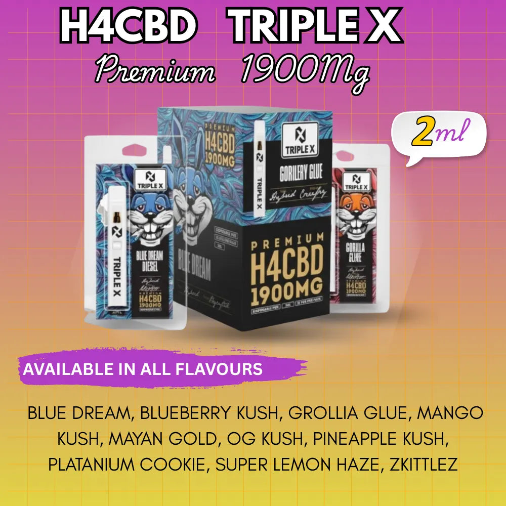 H4CBD Triple X 2ml Vape image 0