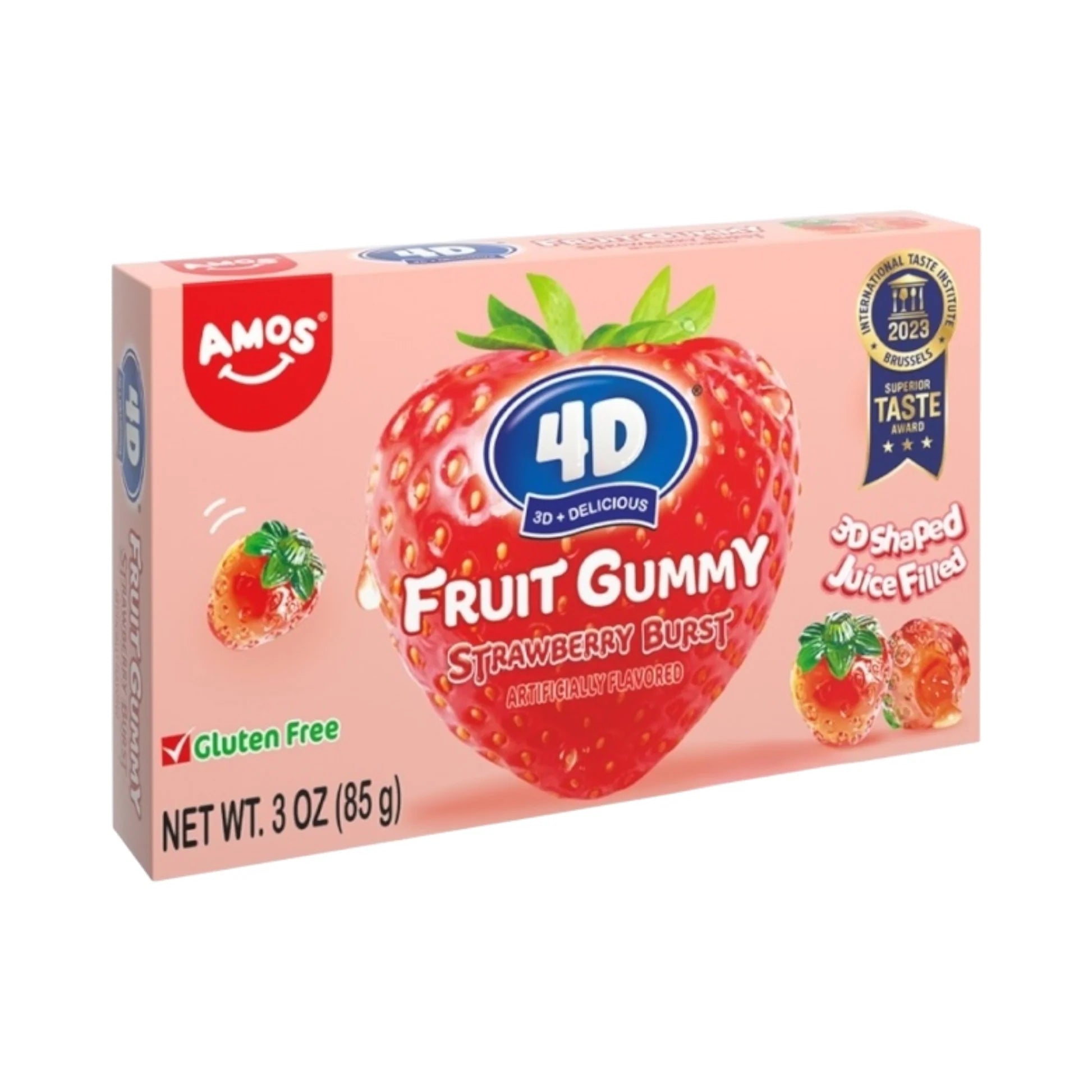 4D Amos Gummy Strawberry 12 x 85g