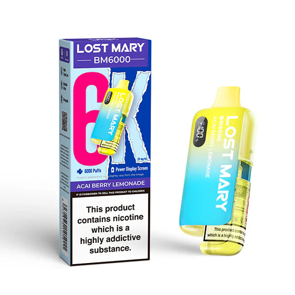lost mary 6k kit x5 ACAI BERRY LEMONADE