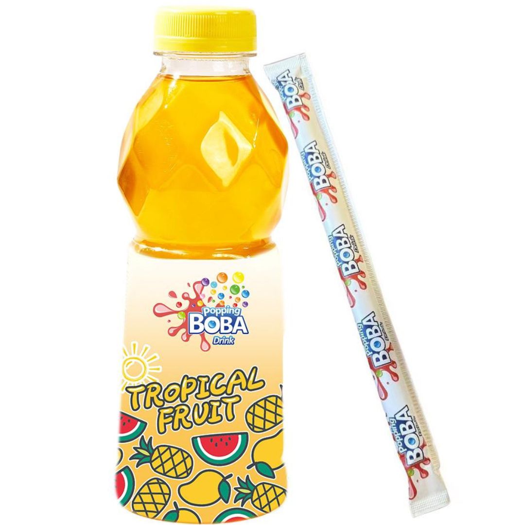 Popping Boba Drink Tropical Fruit 500ml x12