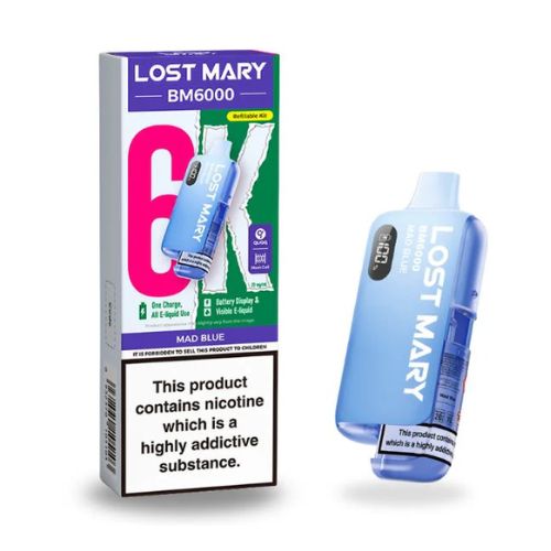 Lost Mary 6k Refillable Kit x5 Mad Blue