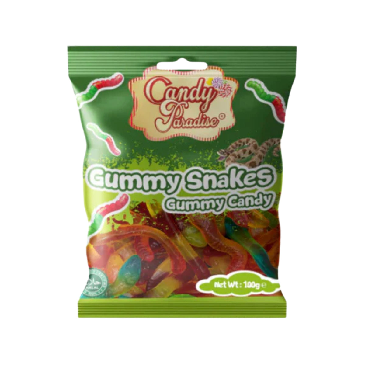 Candy Paradise Gummy Snake 100