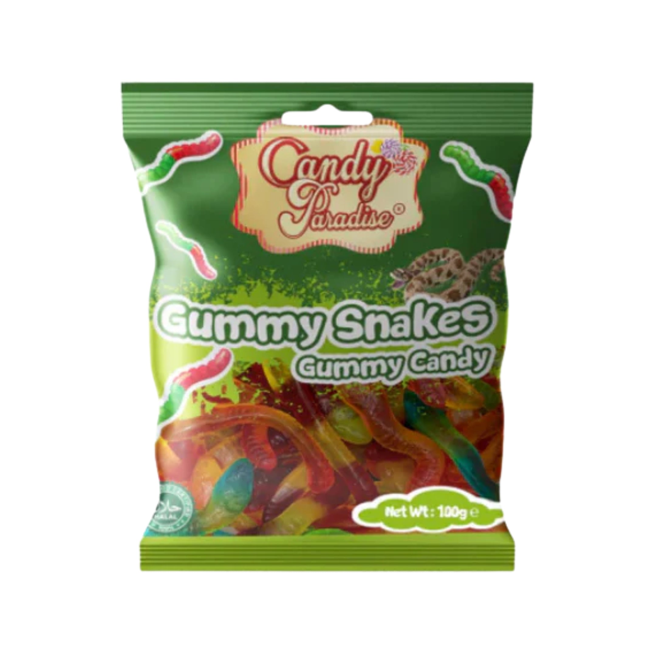 Candy Paradise Gummy Snake 100