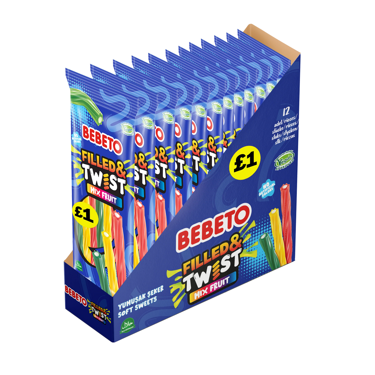 Bebeto Twisted Fruit Pencils x12