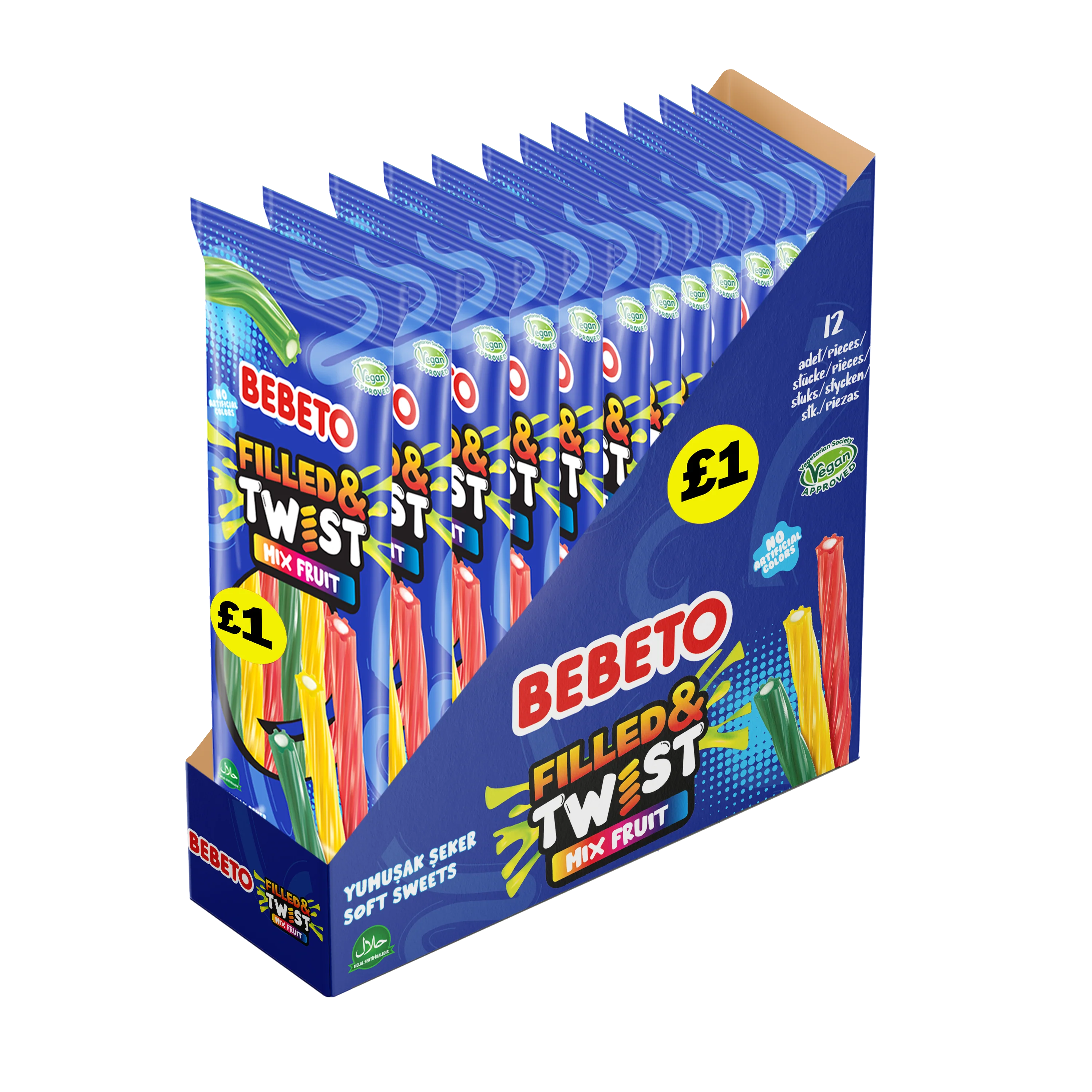 Bebeto Twisted Fruit Pencils x12