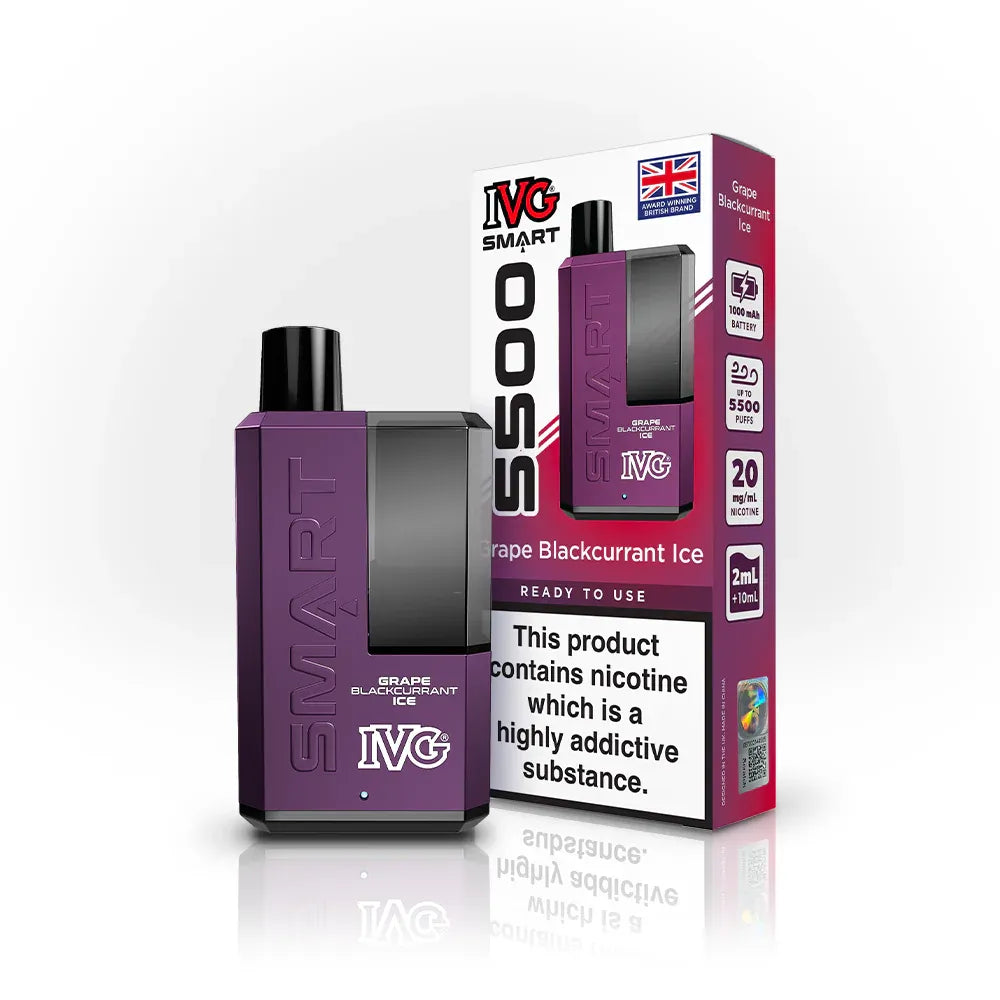 IVG Smart UK 5500 X5 Grape Blackcurrant Ice