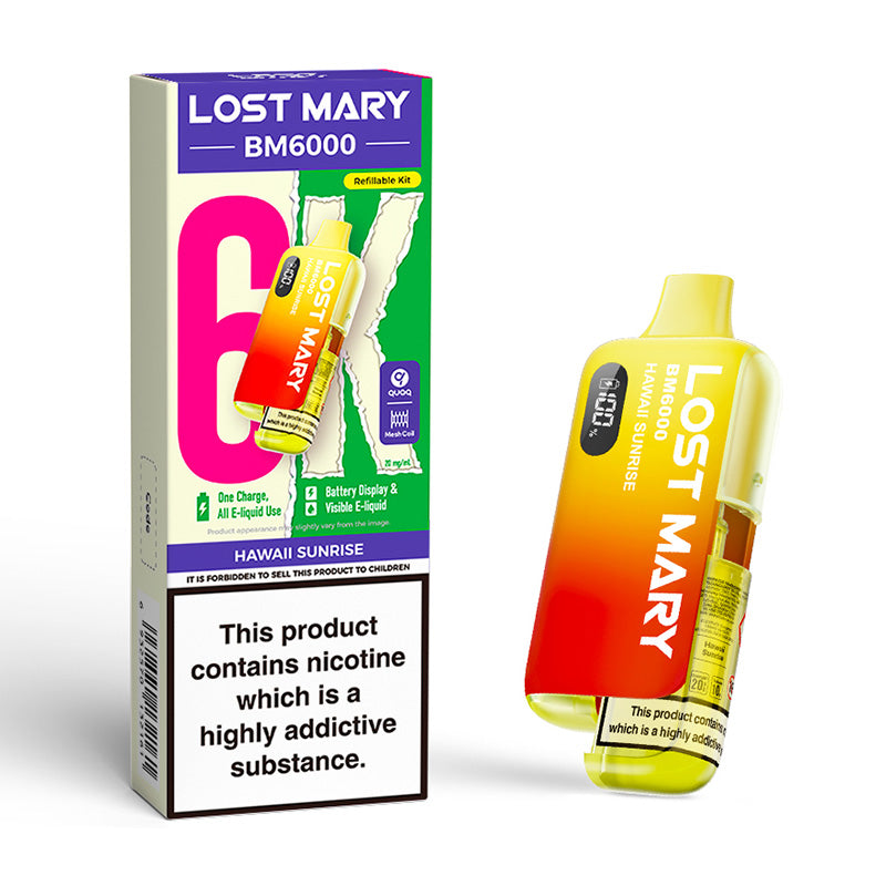 Lost Mary 6k Refillable Kit x5 Hawaii Sunrise