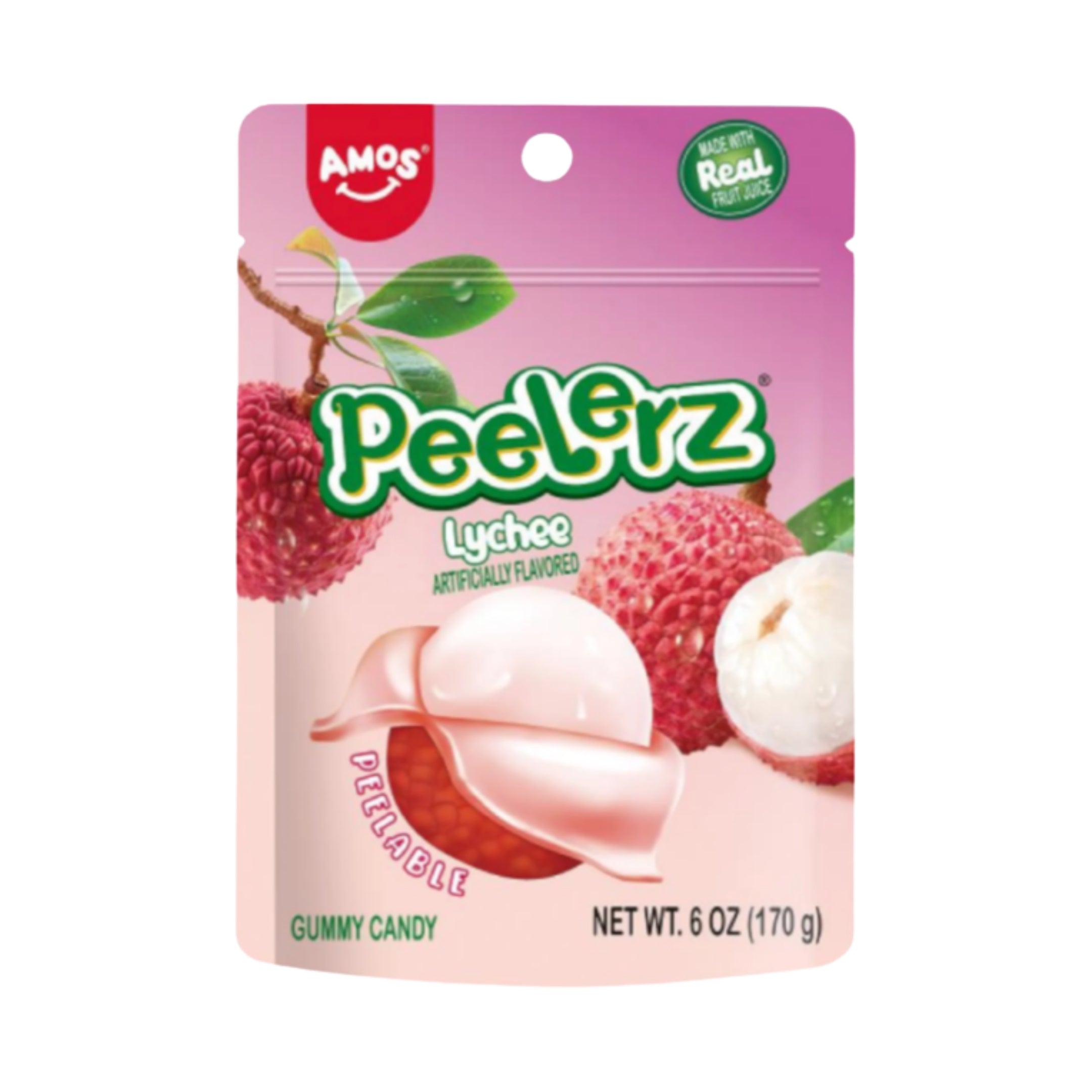 Peelerz Gummy Lychee 170g (12 Pcs)
