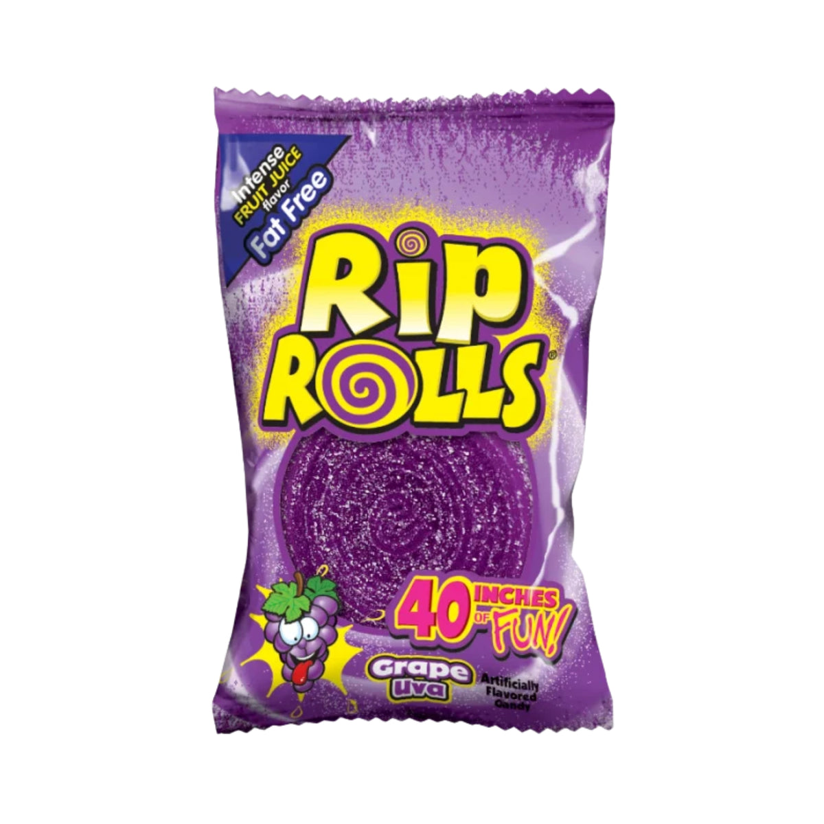 Rips Rolls Candy Grape 40g (25 Pcs)