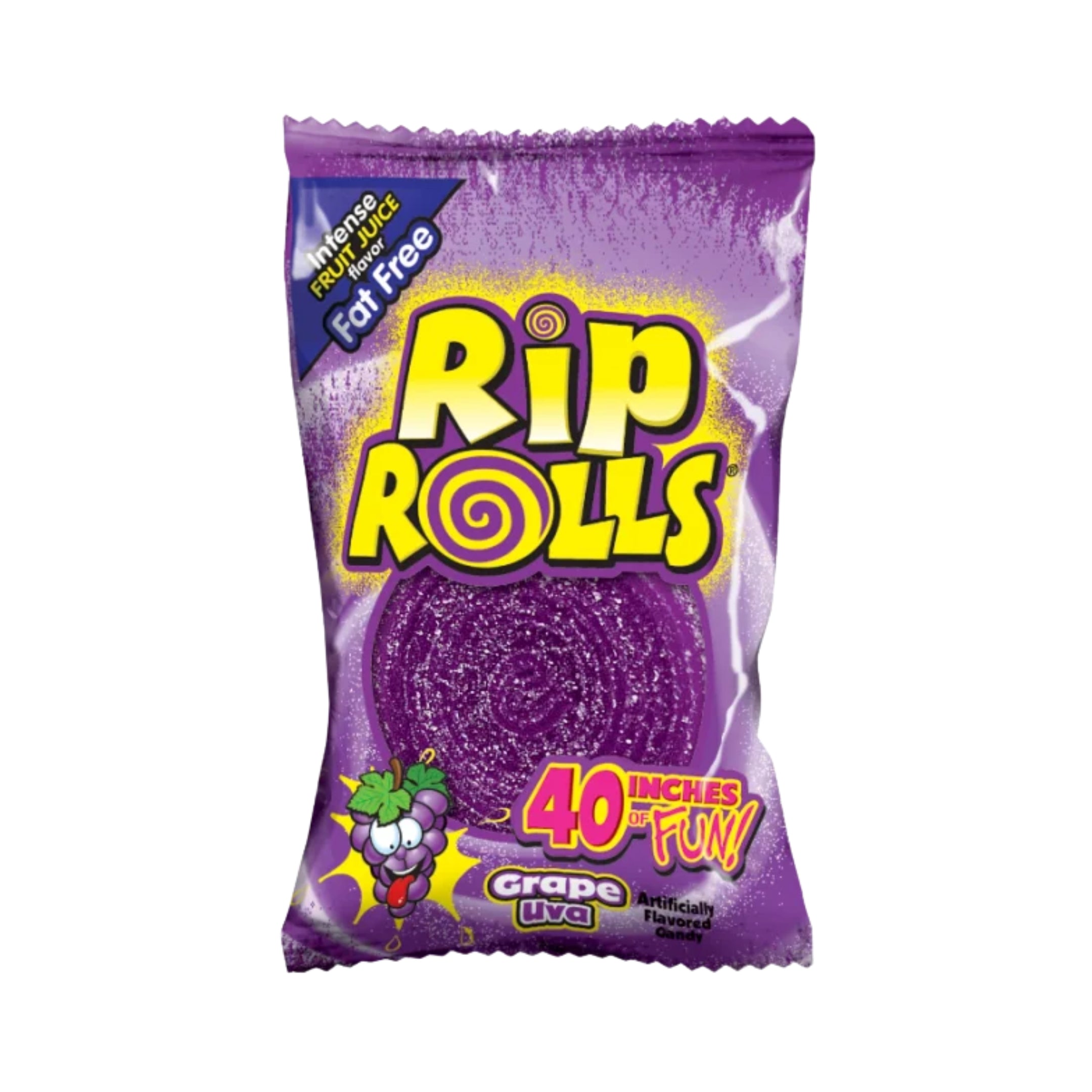 Rips Rolls Candy Grape 40g (25 Pcs)