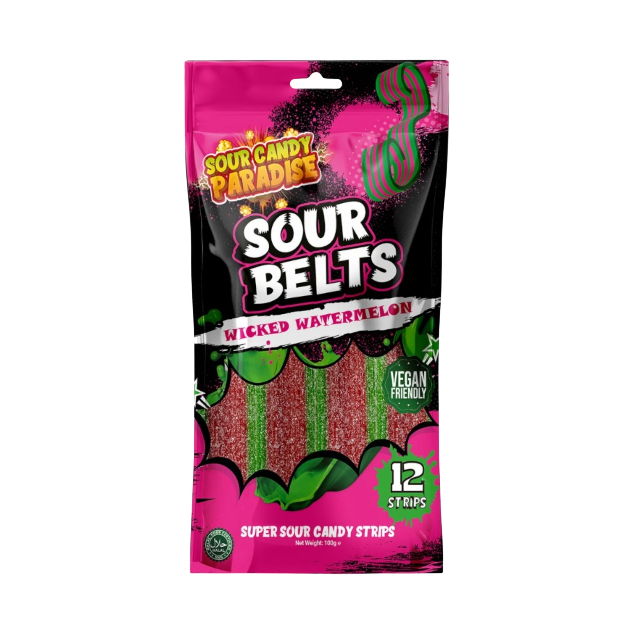 Sour Candy Paradise Sour Wicked Watermelon 100g (12 Pcs)