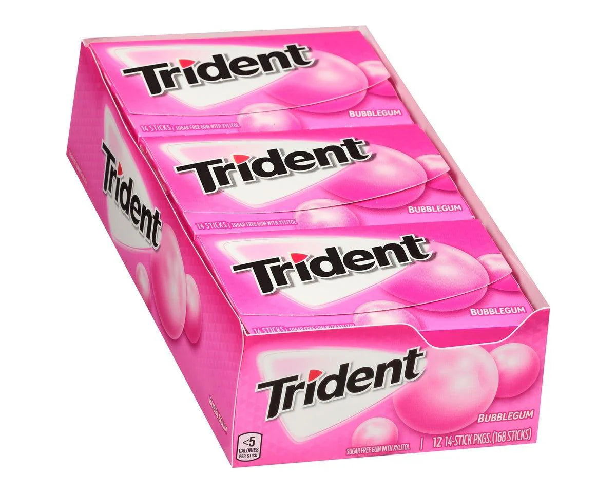 Trident Bubble Gum12×14