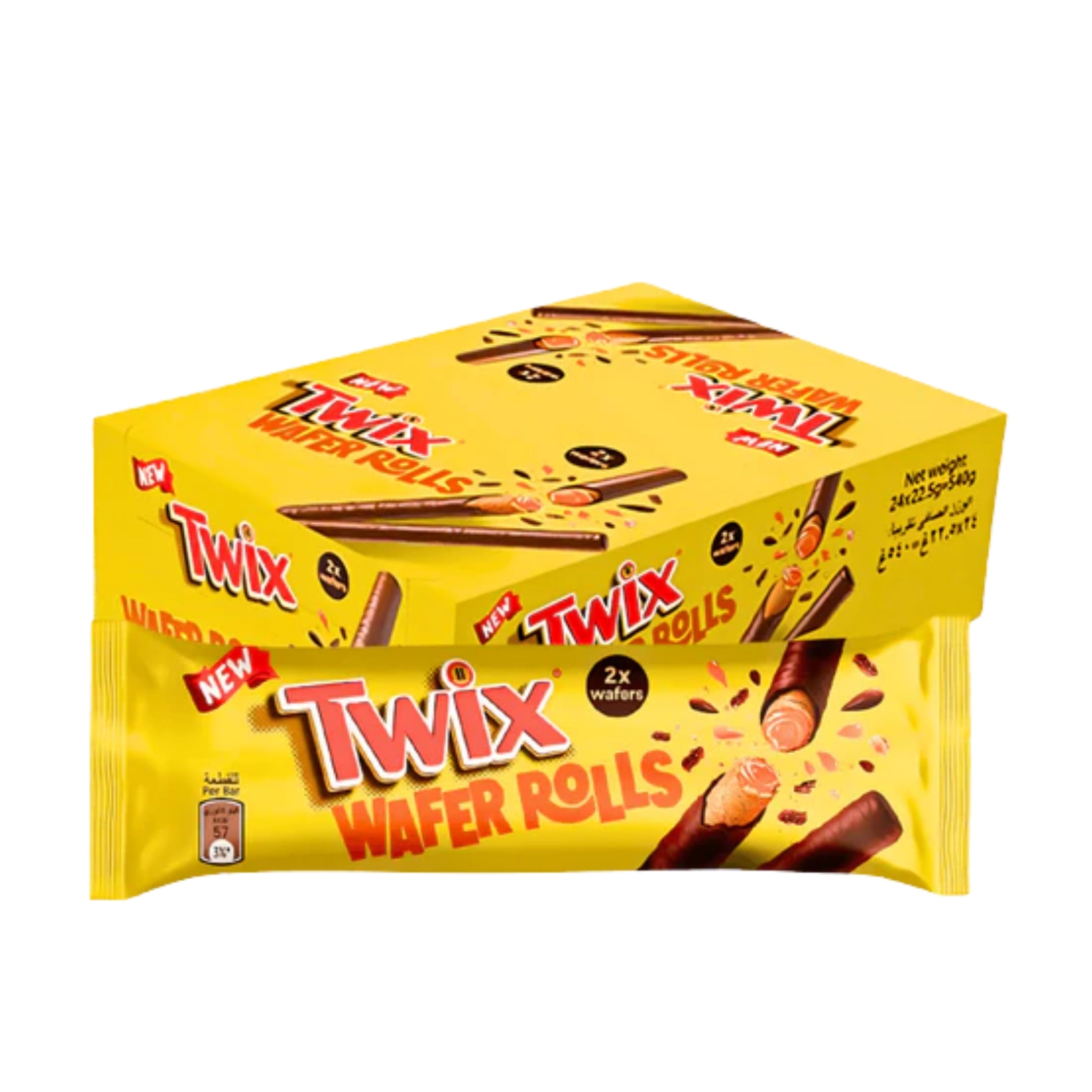 Twix Crisp Rolls 22.5g (24 Pcs)