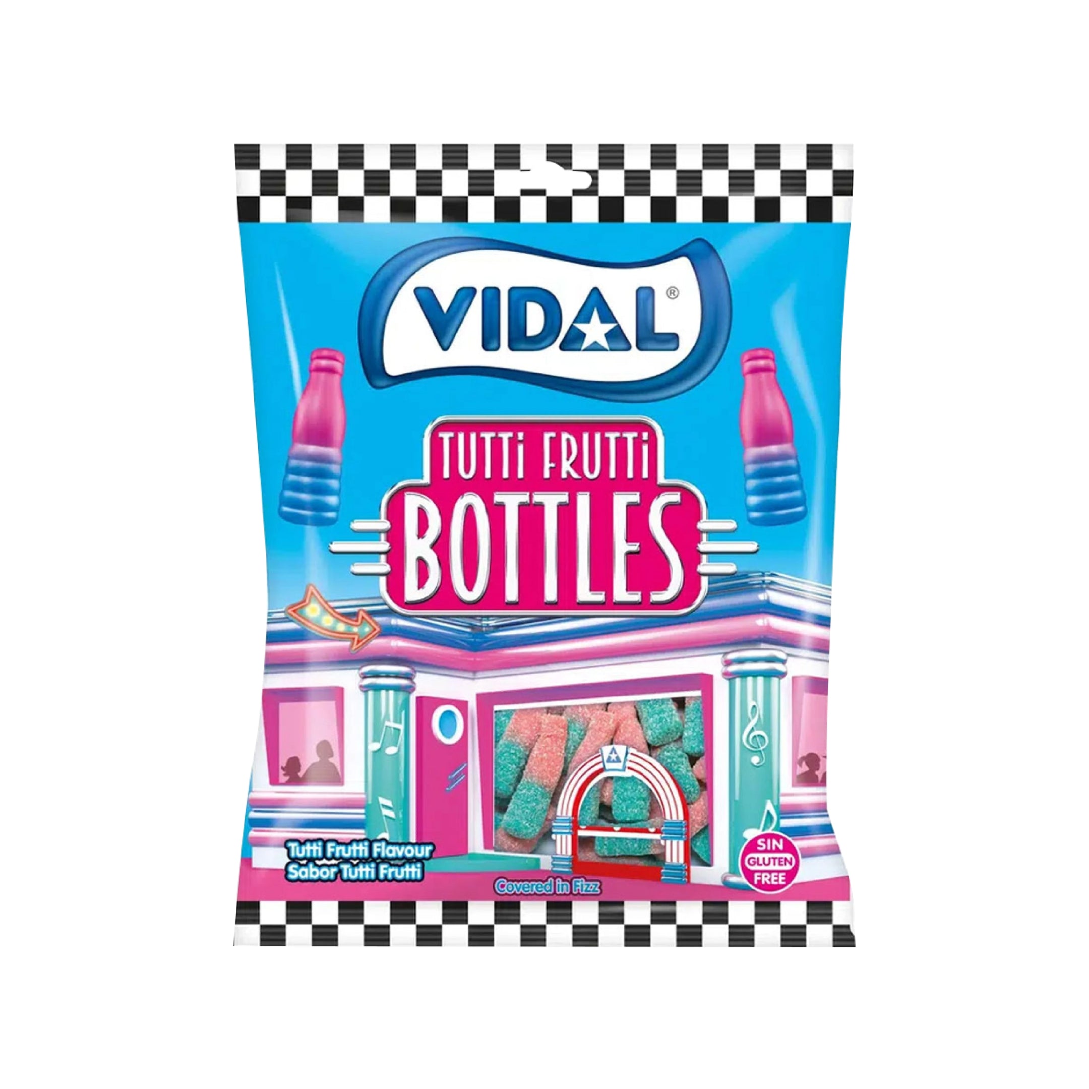 Vidal Tutti Frutti Bottles 90g (40 Pcs)