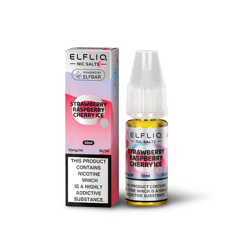 ElfLiq Nic Salts 20mg x10 Strawberry Raspberry Cherry Ice