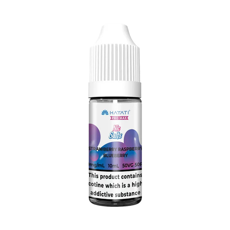 HAYATI Pro Max Nic Salts 20mg x10 Strawberry Raspberry Blueberry