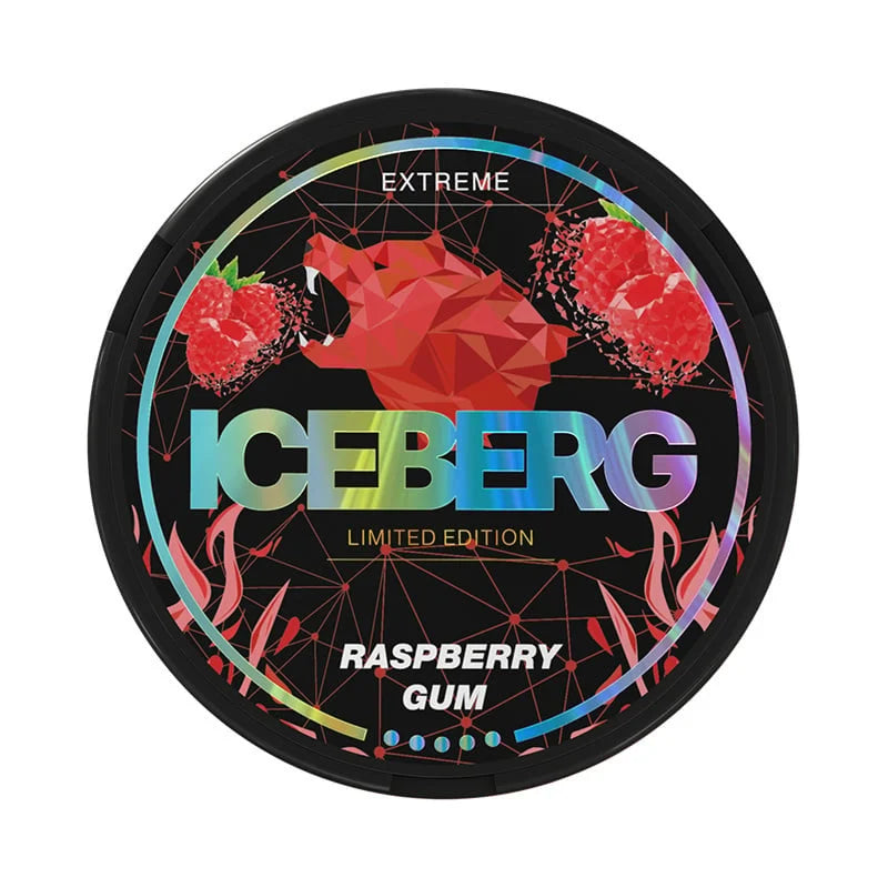 ICE BERG RASPBERRY GUM X10