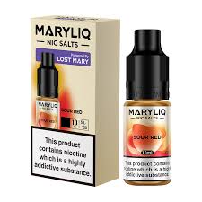 MaryLiq Nic Salts 20mg x10 Sour Red