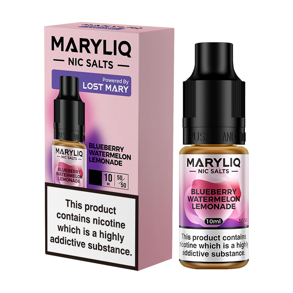 MaryLiq Nic Salts 20mg x10 Blueberry Watermelon Lemonade