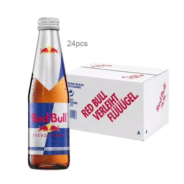 Red Bull 250ml Glass Bottle x24